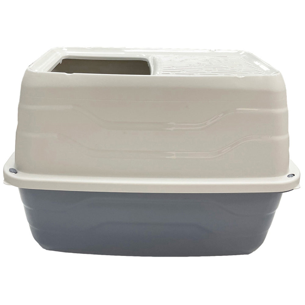 Happy Pet Salto Top Entry Cat Litter Box Large Dusky Blue