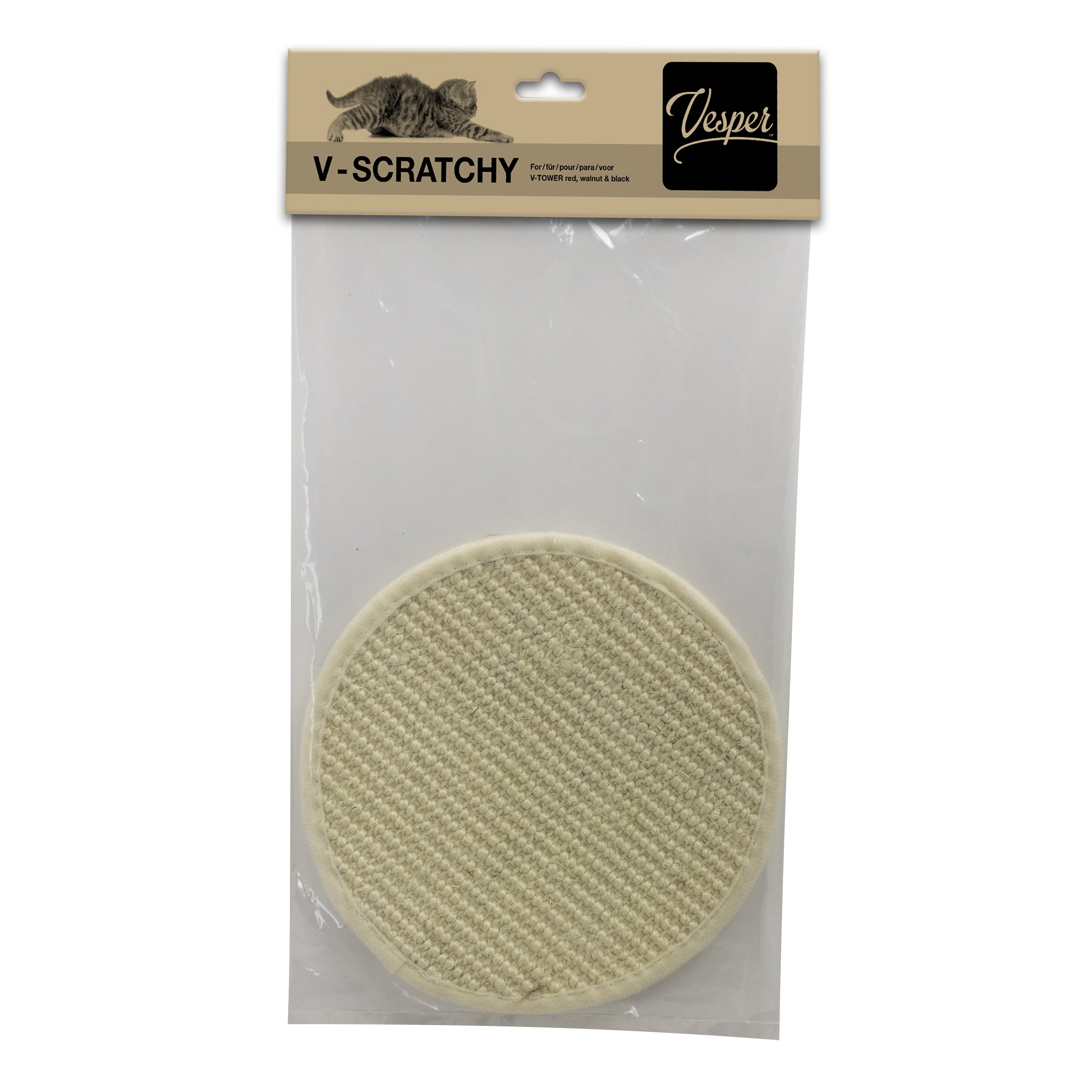 Vesper Scratchy Sisal Replacement Pad 52170 - 20 x 20cm