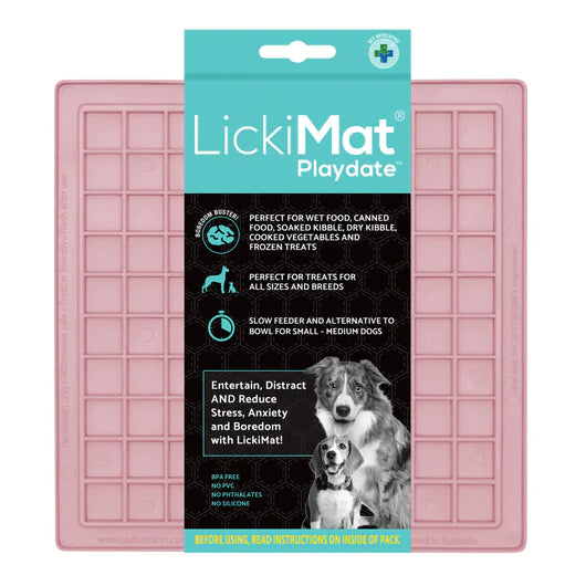 LickiMat Dog Lick Mats Slow Feeders Classic Playdate 10 Colours