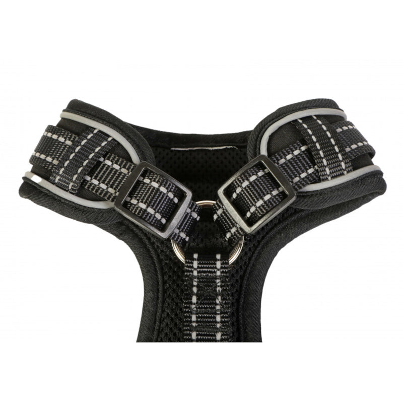 Doodlebone Adjustable Airmesh Dog Harnesses Coal 5 Sizes