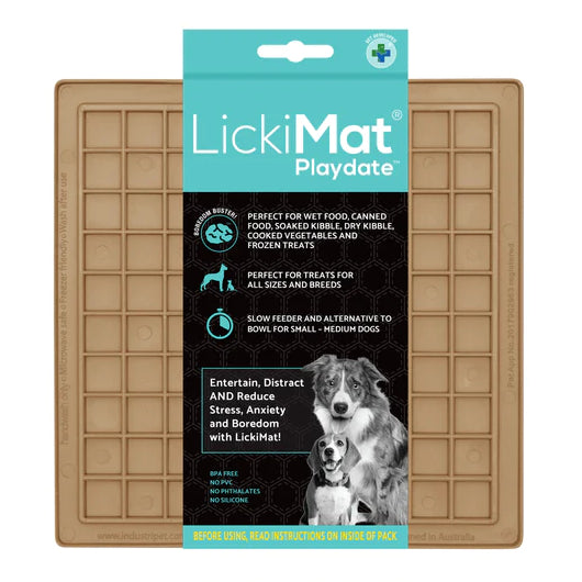 LickiMat Dog Lick Mats Slow Feeders Classic Playdate 10 Colours