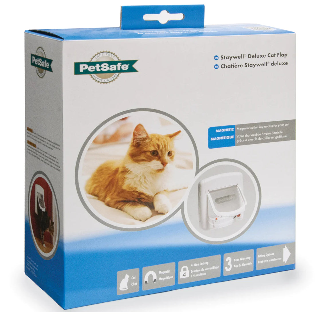 PetSafe Staywell Magnetic 4-Way Locking Deluxe Cat Flap