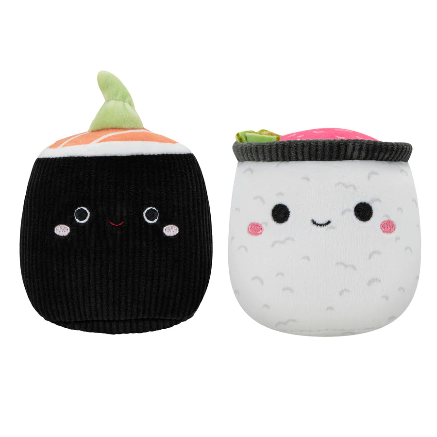 Squishmallows Squeaky Plush Dog Toys Shozo & Shun