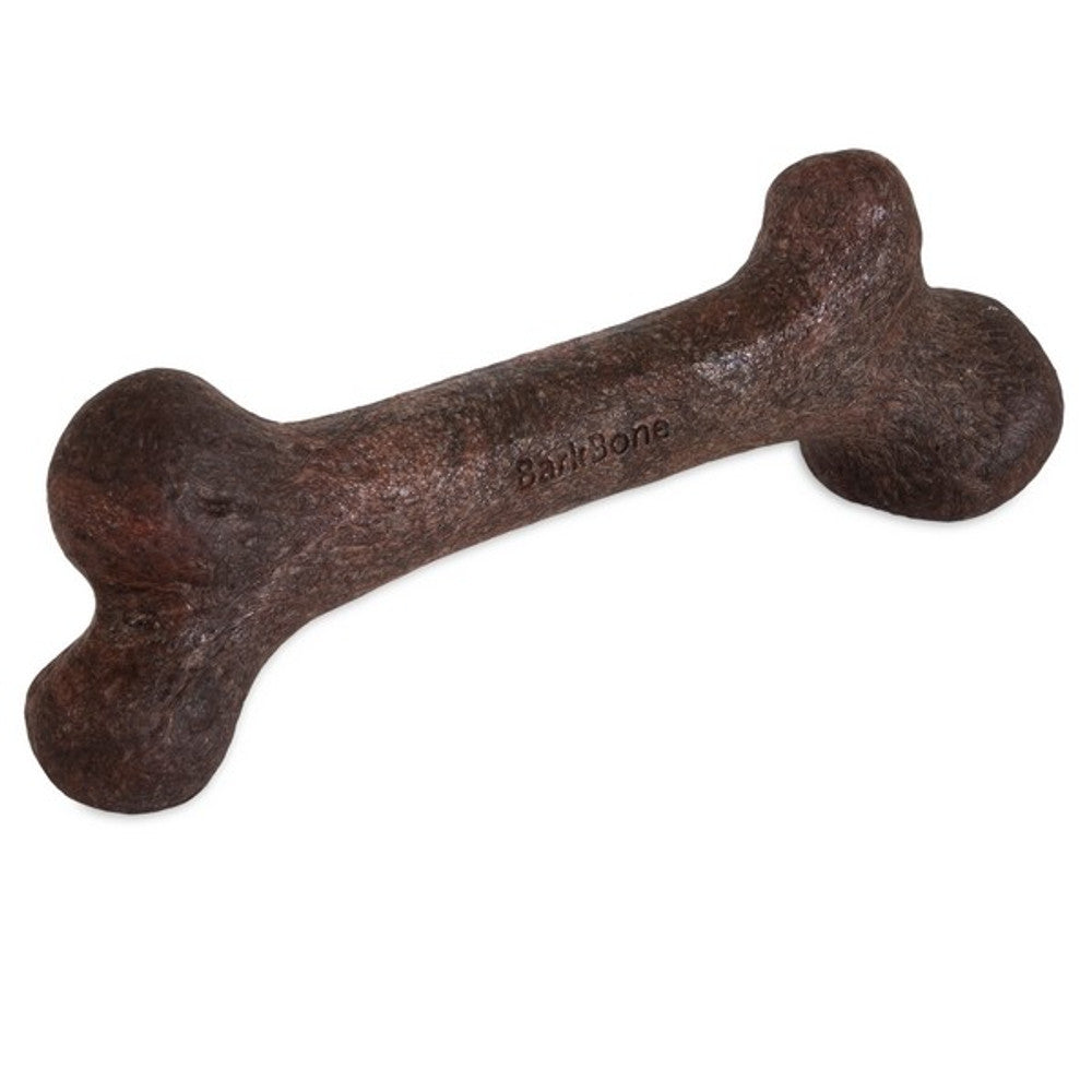 Pet Qwerks Dinosaur BarkBones Steak Nylon Tough Dog Toys 3 Sizes