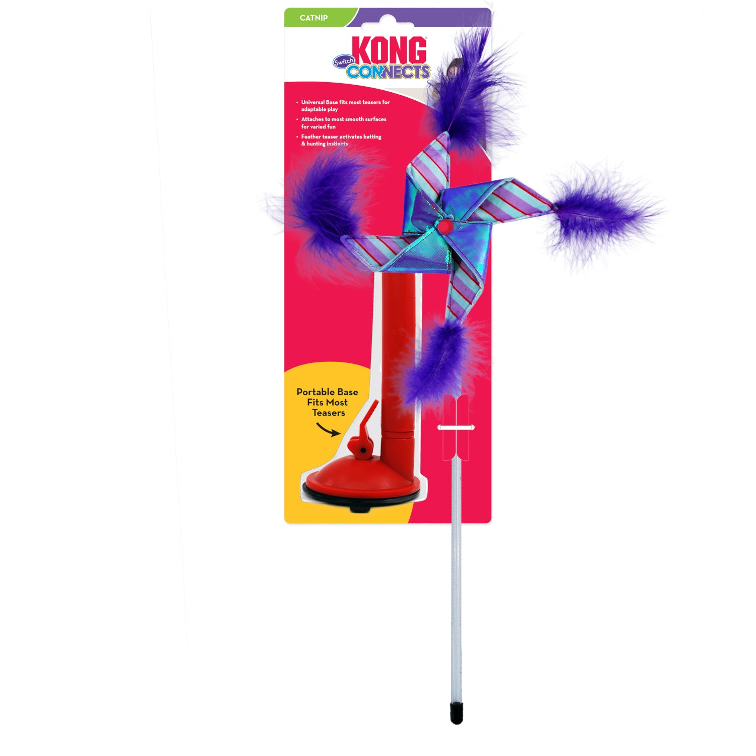 KONG Connects Switch Teaser Pinwheel with Catnip | Real Pet Store