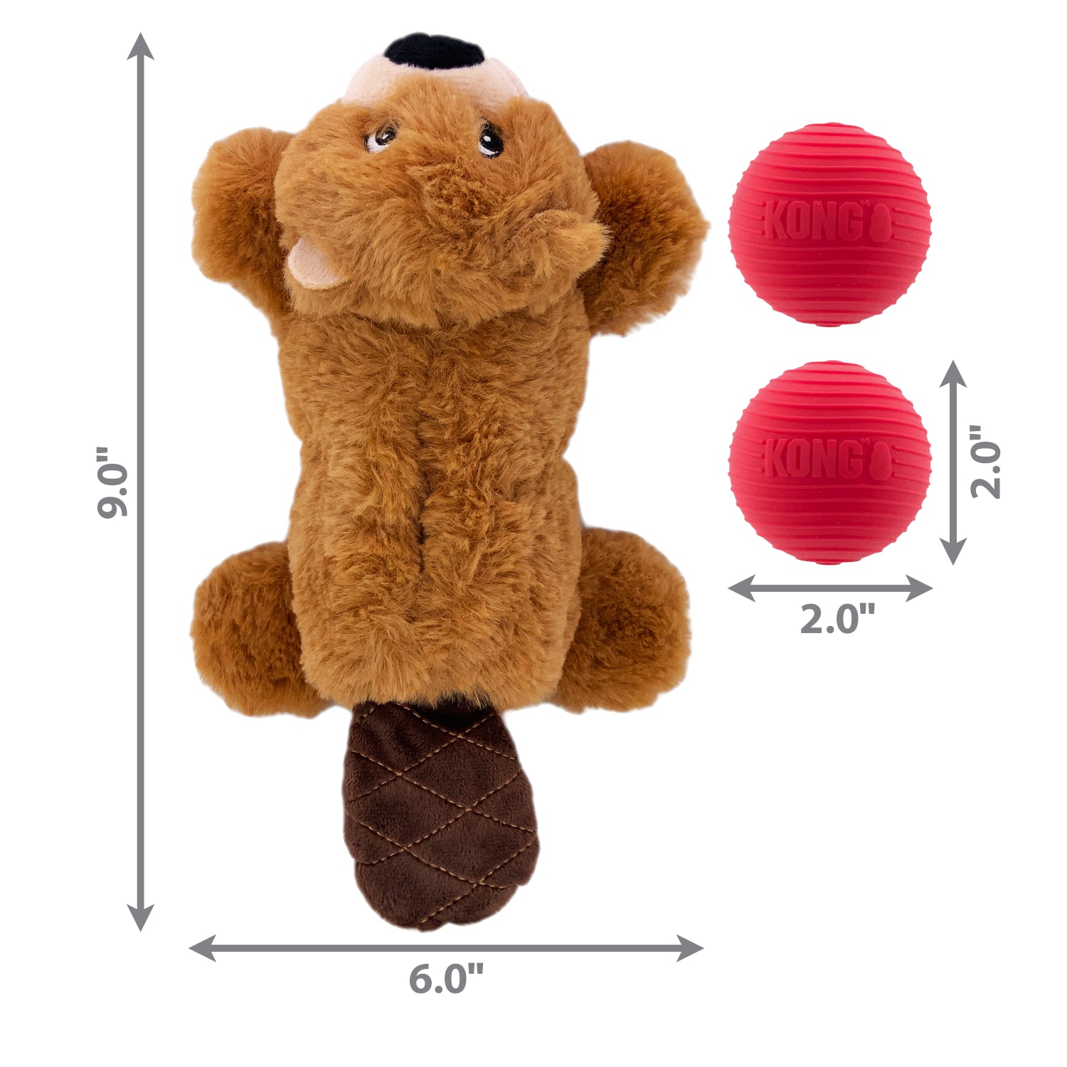 KONG Cozie Pocketz Beaver