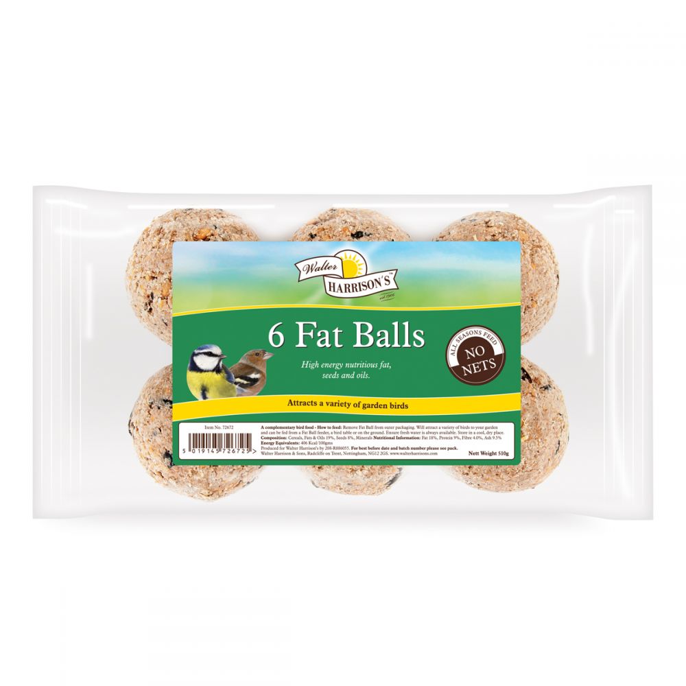 Walter Harrisons Fat Balls 85g No Nets Pack of 6