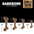 Pet Qwerks Dinosaur BarkBones Bacon Nylon Tough Dog Toys 3 Sizes
