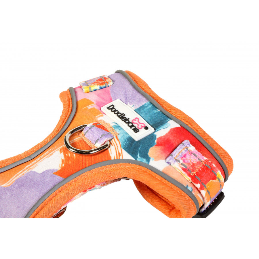 Doodlebone Adjustable Airmesh Dog Harnesses Watercolour 5 Sizes