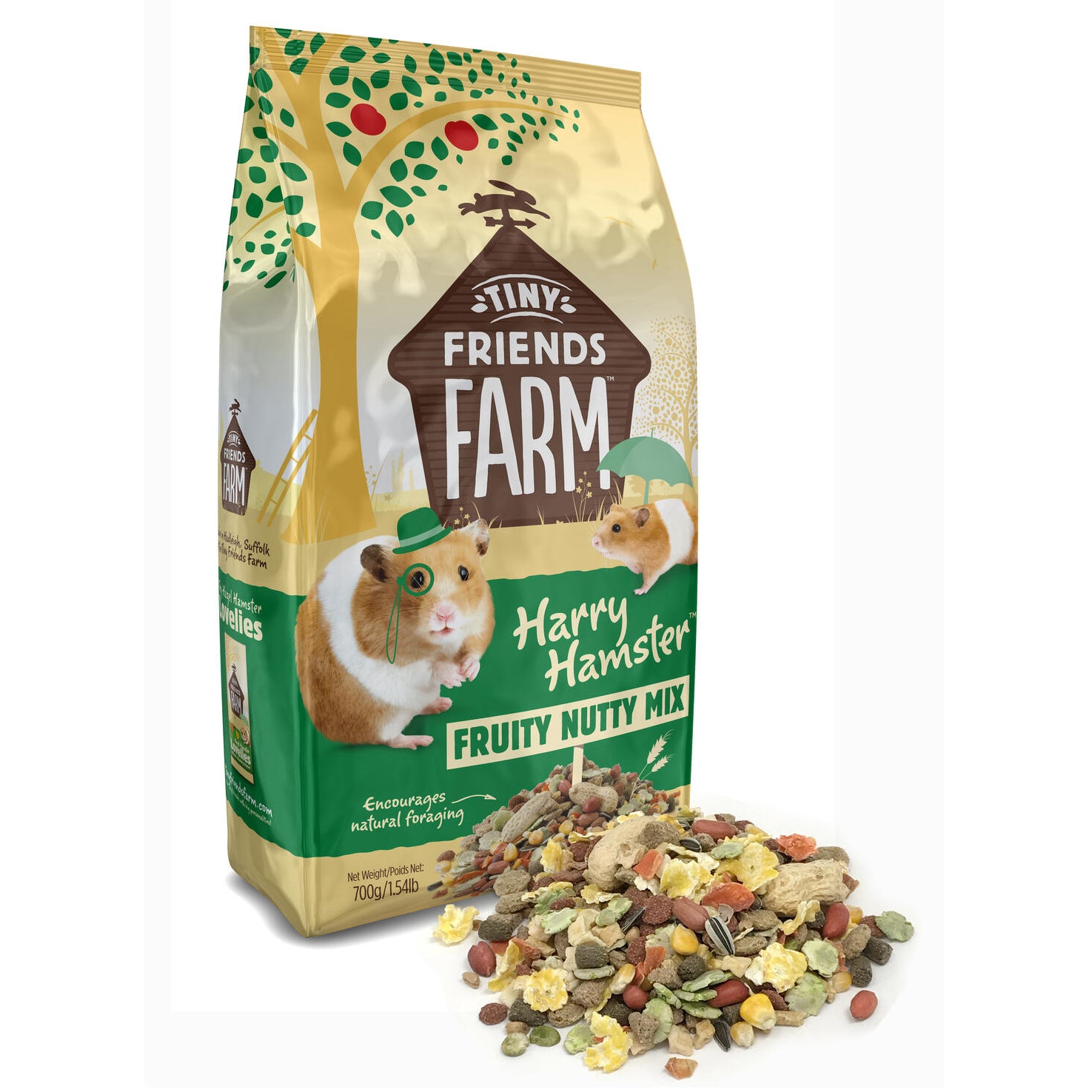 Tiny Friends Farm Harry Hamster Fruity Nutty Mix 700g