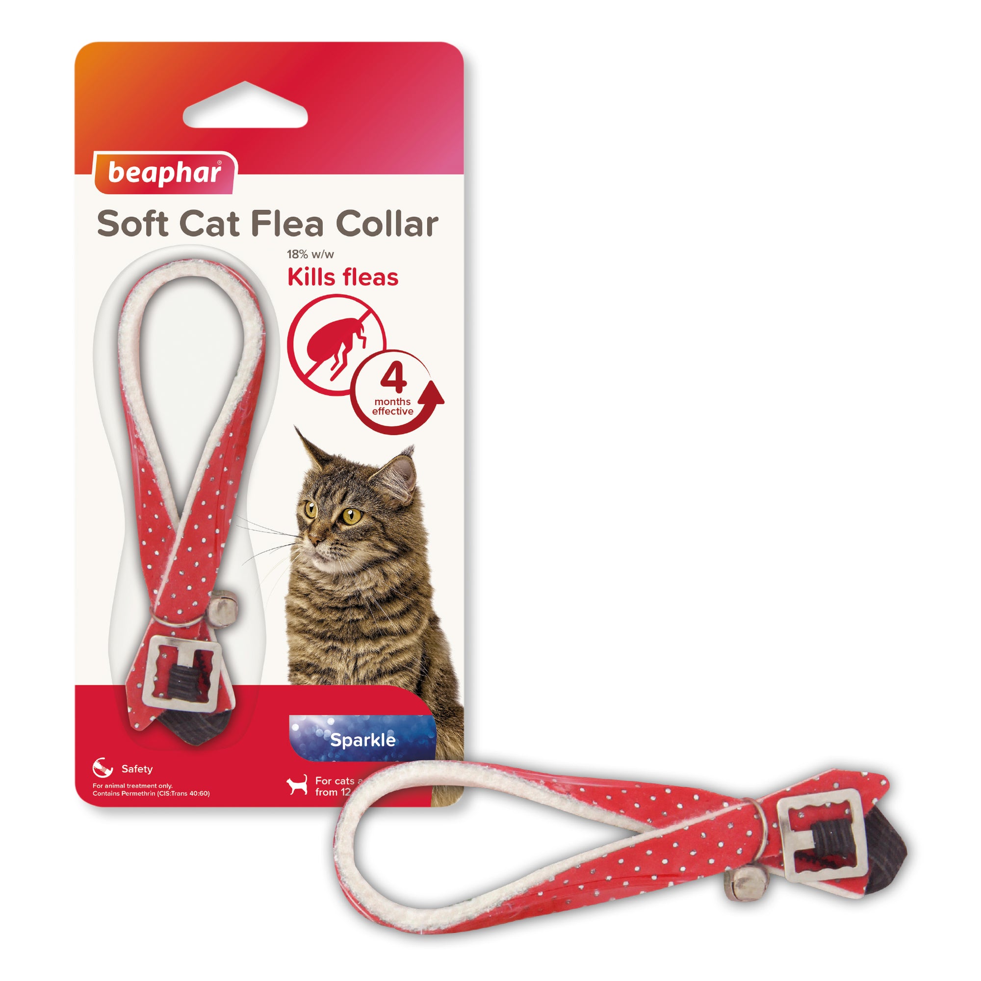 Beaphar Cat Collar Kills & Prevents Fleas Sparkle