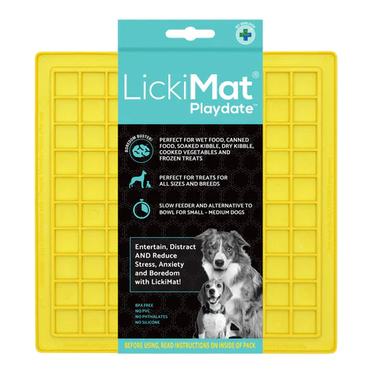 LickiMat Dog Lick Mats Slow Feeders Classic Playdate 10 Colours