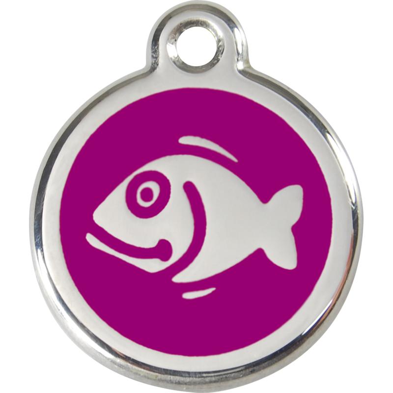 Red Dingo Enamel Cat ID Tags Fish 11 Colours