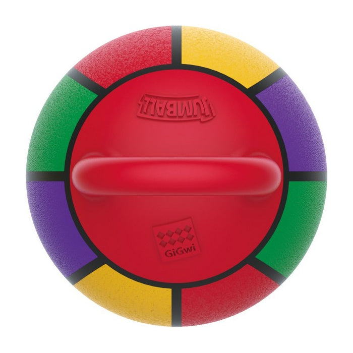 GiGwi 'Jumball ' Basketball Ball with rubber handle Multi-Coloured Small