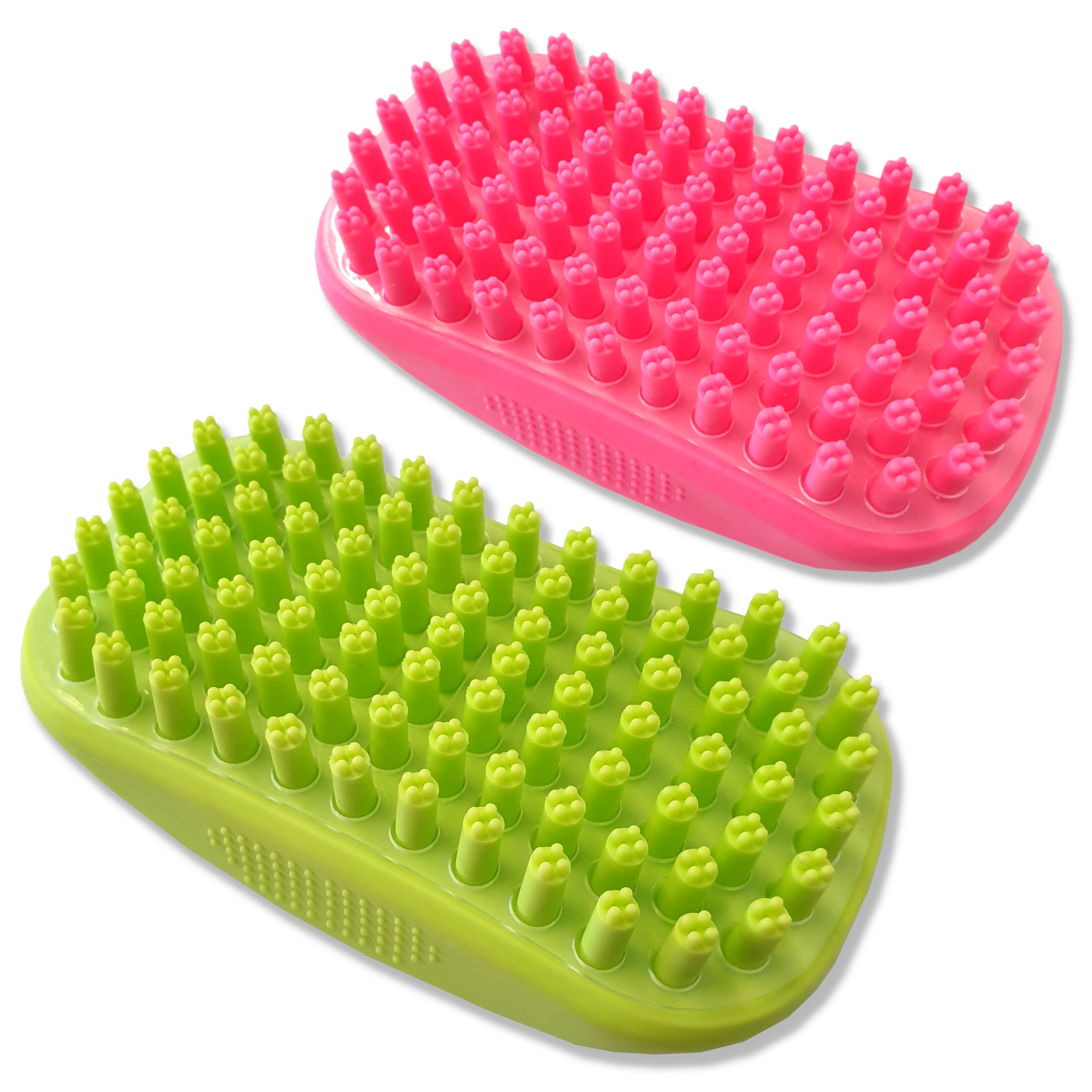 Pet Grooming Massage Brush Short or Long Hair 2 Colours