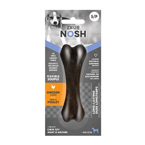 Zeus NOSH FLEXIBLE Chew Bone Toy Chicken Flavor 2 Sizes