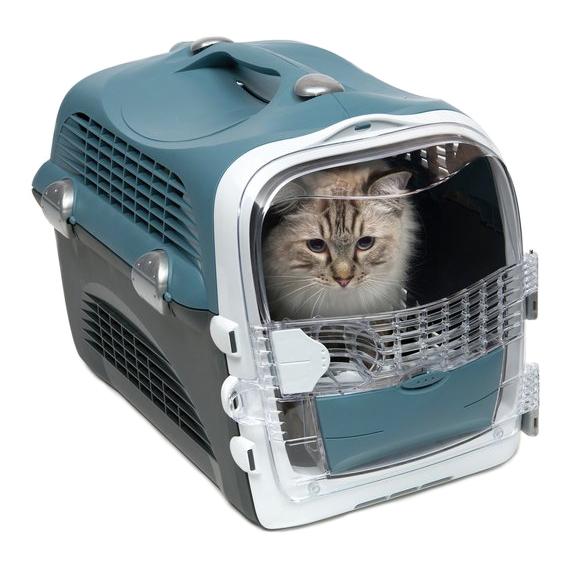 Catit Design Cabrio Pet Carrier for Cats & Small Dogs Blue/Grey