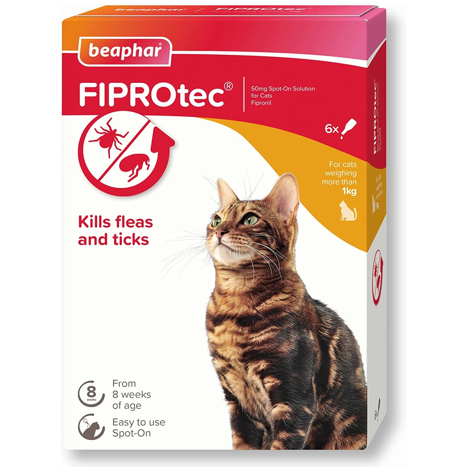 Beaphar Fiprotec Spot On Flea / Tick Treatment for Cats