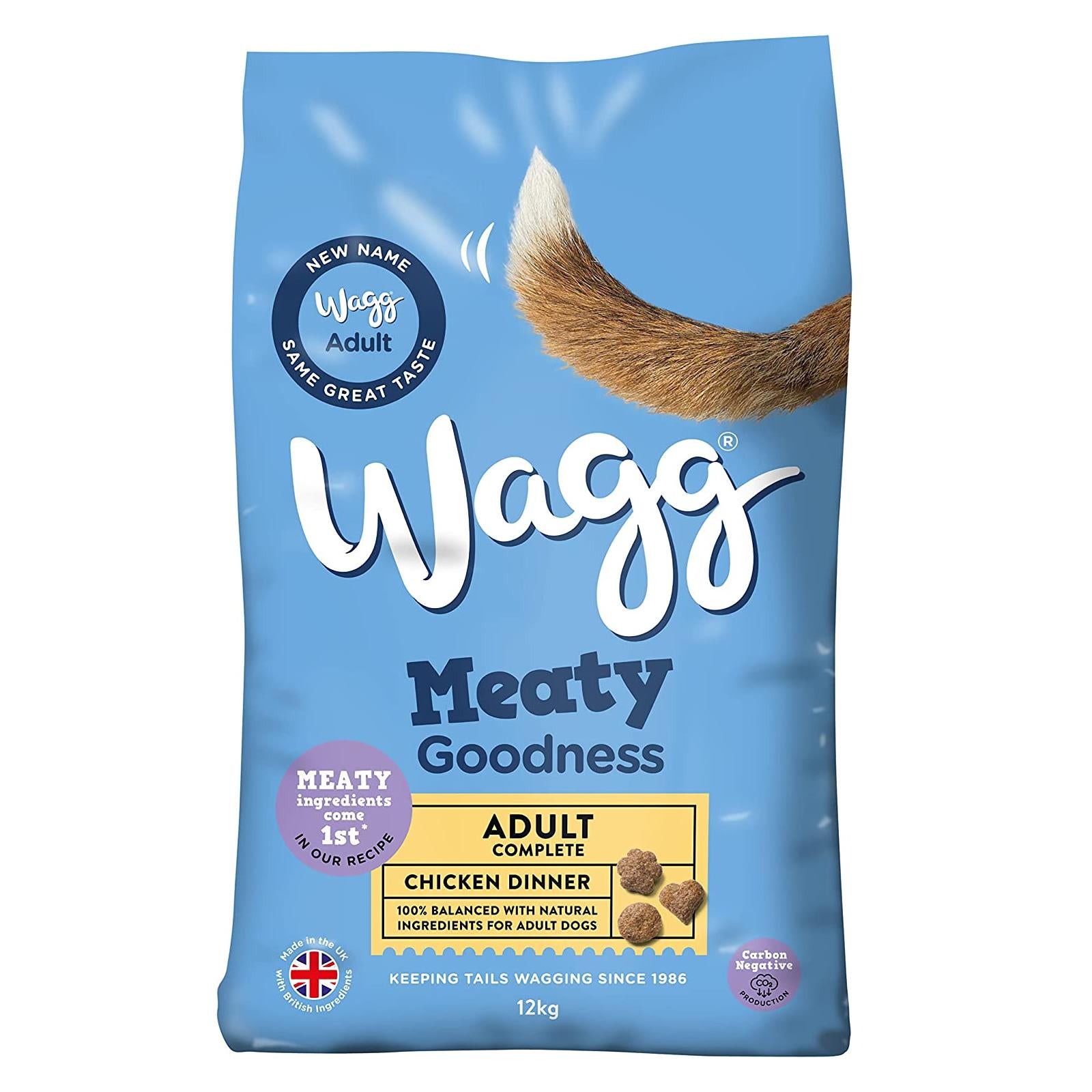 Wagg Adult Complete Dog Food Chicken & Veg 2/12kg