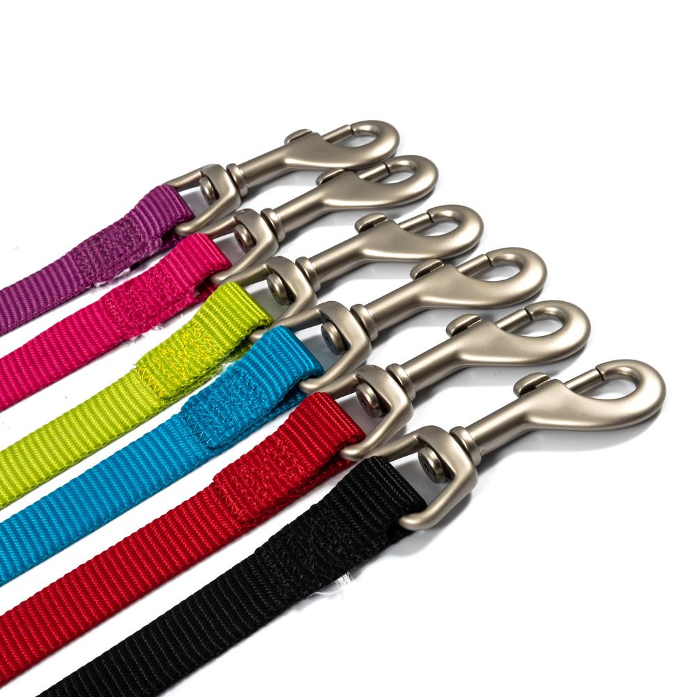 Ancol Viva Nylon Dog Lead with Neoprene Padded Handle Pink 4 Sizes