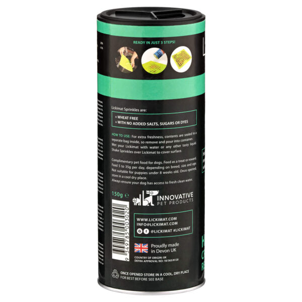 LickiMat Sprinkles Dog Chicken & Broccoli 150g