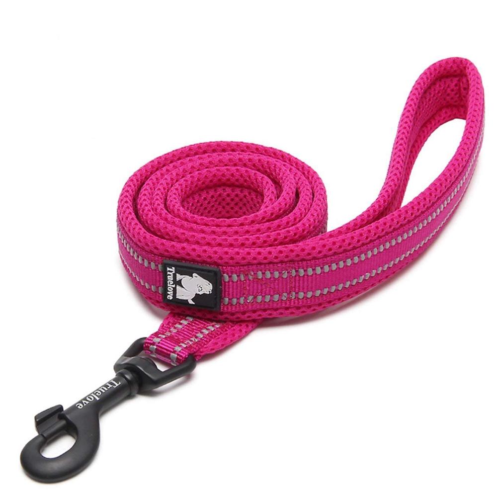 Truelove Dog Puppy Leads Airmesh Reflective 1.1m Pink 4 Sizes