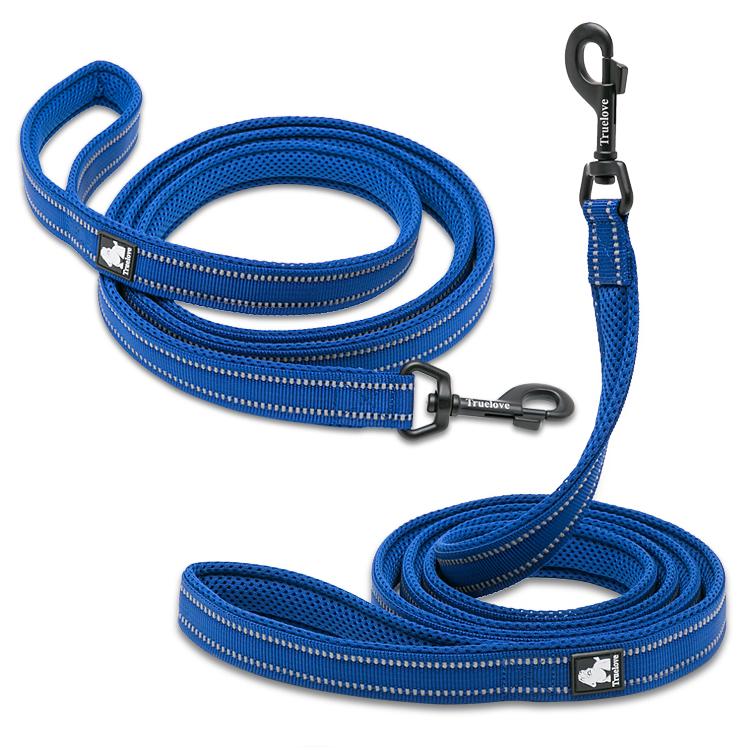 Truelove Dog Puppy Leads Airmesh Reflective 1.1m Royal Blue 4 Sizes