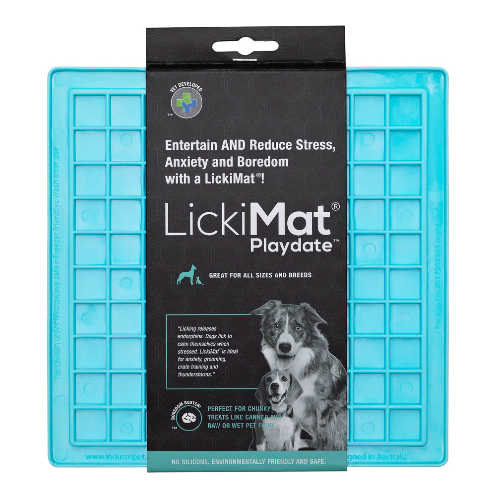 LickiMat Dog Lick Mats Slow Feeders Classic Playdate 10 Colours