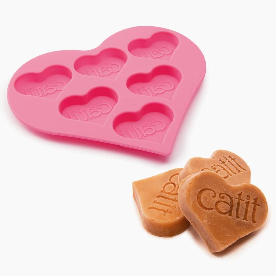 Catit Creamy Heart-Shaped Silicone Ice Tray