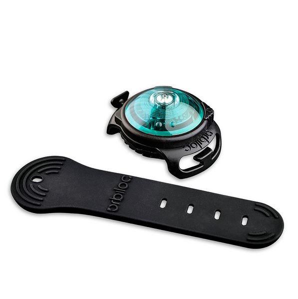 Orbiloc Dog Dual LED Night Safety Light Turquoise