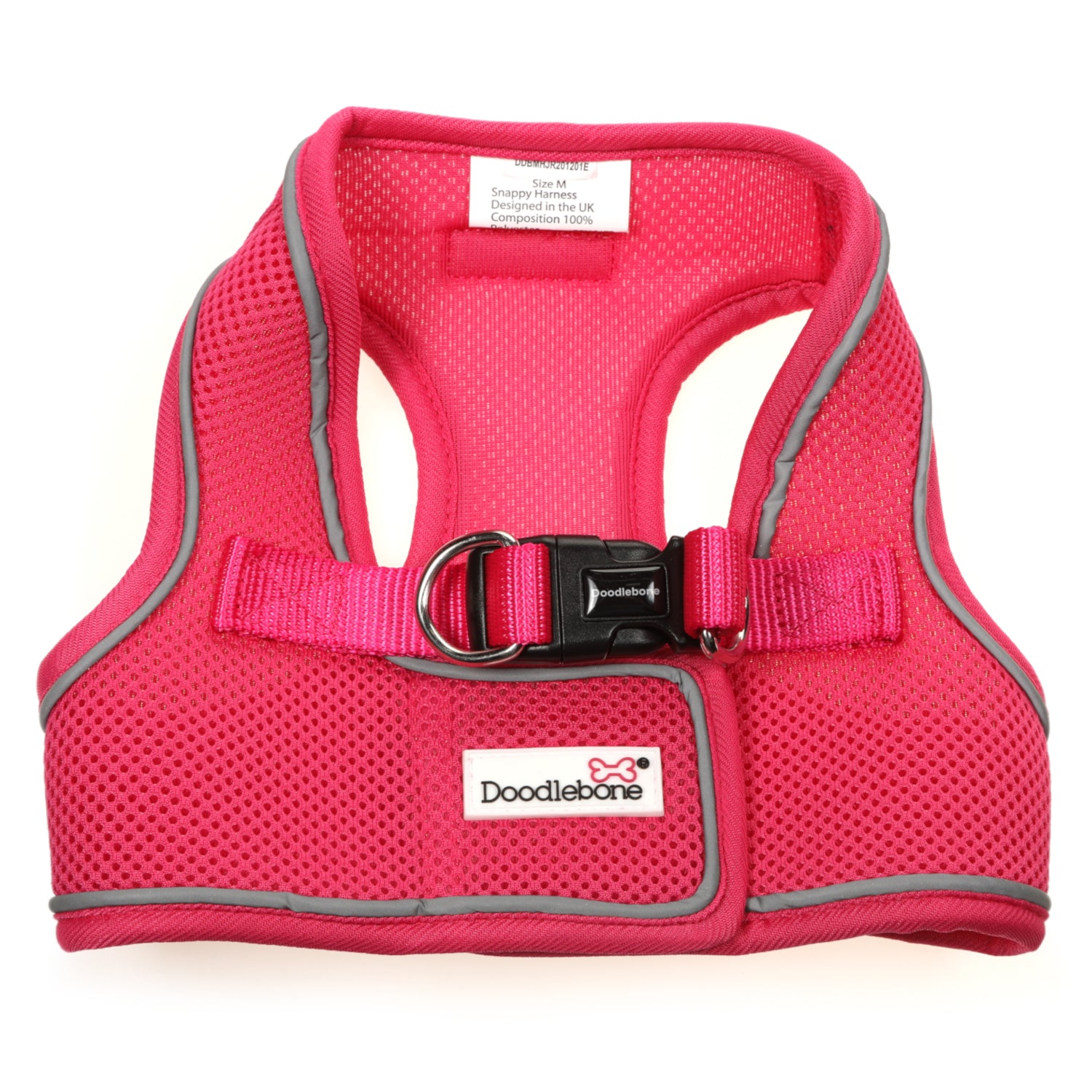 Doodlebone Originals Snappy Dog Harness Fuchsia 7 Sizes