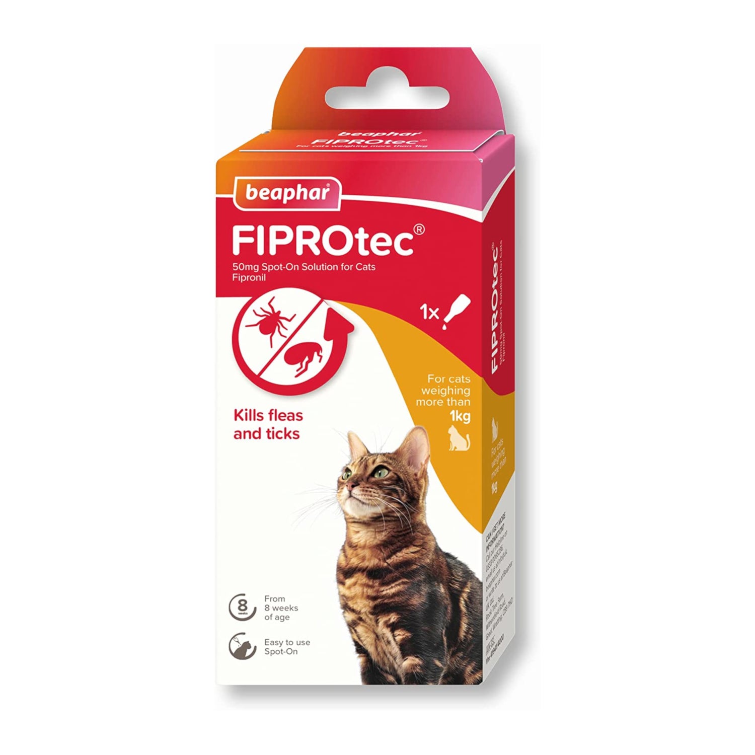 Beaphar Fiprotec Spot On Flea / Tick Treatment for Cats