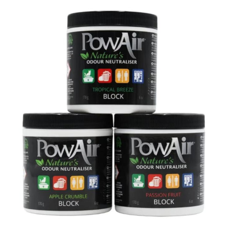 PowAir Blocks Odour Neutraliser 170g 3 Scents