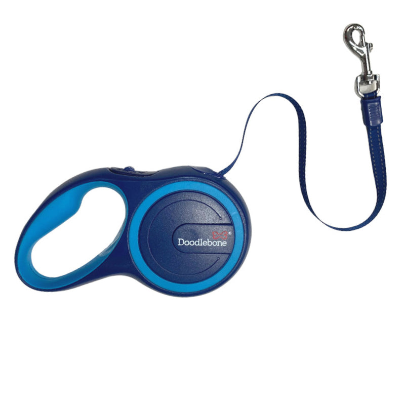 Doodlebone Originals Retractable Dog Leads Sapphire/Aqua 2 Sizes