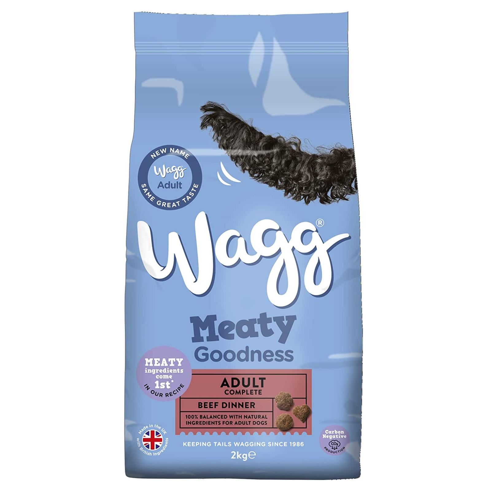 Wagg Adult Complete Dog Food Beef & Veg 2/12kg