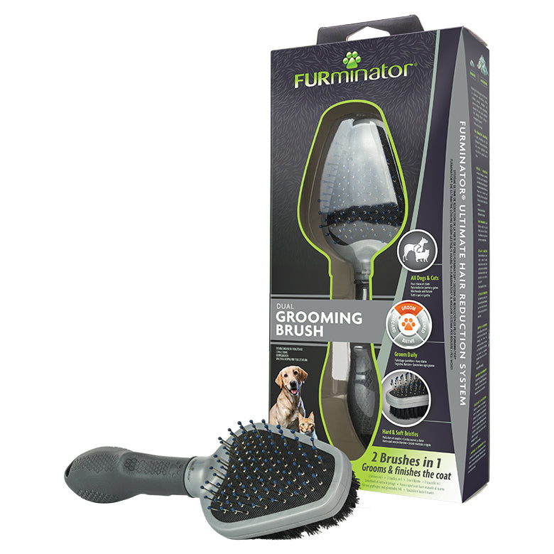 FURminator Dog & Cat Dual Grooming Brush