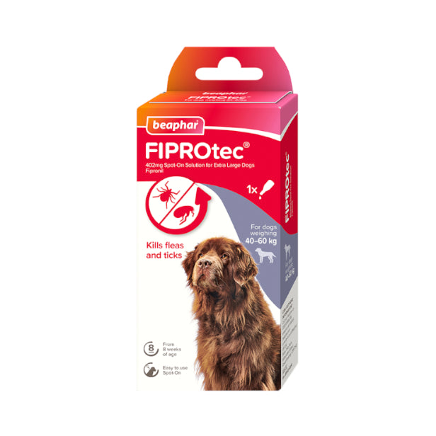 Beaphar Fiprotec Spot On Flea / Tick Treatment Solution for X-Large Dogs Packs 1/4