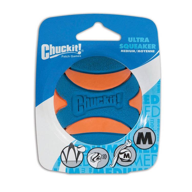 Chuckit Ultra Squeaker Rubber Fetch Balls 5 Sizes